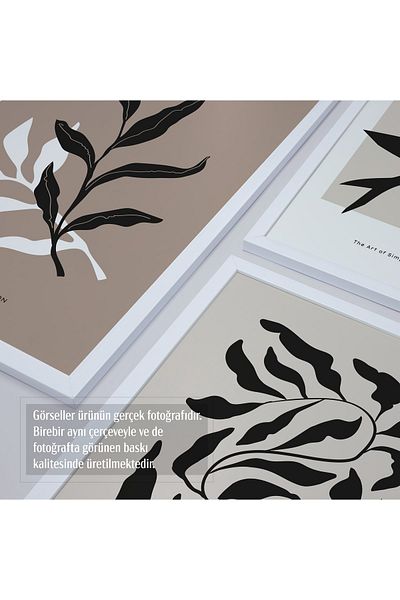 HOMEPACK Σετ ζωγραφικής 4 τεμαχίων με λευκό πλαίσιο D-009