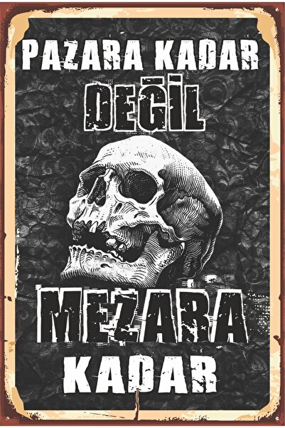 Hayat Poster Siyah Beyaz Futbol Takım Taraftar Pazara Kadar Değil Mezara Kada...