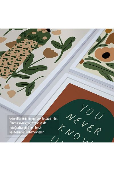 HOMEPACK Σετ ζωγραφικής 4 τεμαχίων με λευκό πλαίσιο D-019
