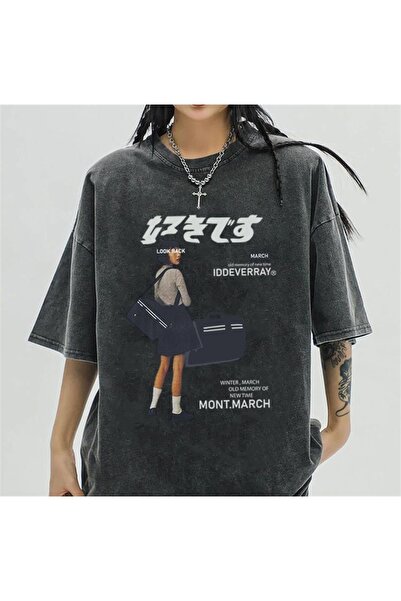 Touz Tricou Satu Fashion și lavabil March Iddeverray Vintage