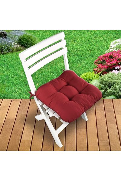 puffiber Button Patterned Pofidic Square Chair Cushion Single