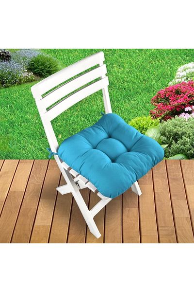 puffiber Button Patterned Pofidic Square Chair Cushion Single
