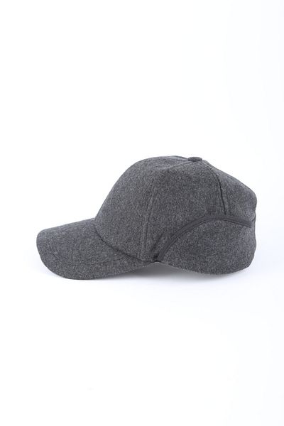 Eke Tekstil Stamped Gray Color Plain Hunting Hat with Headphones
