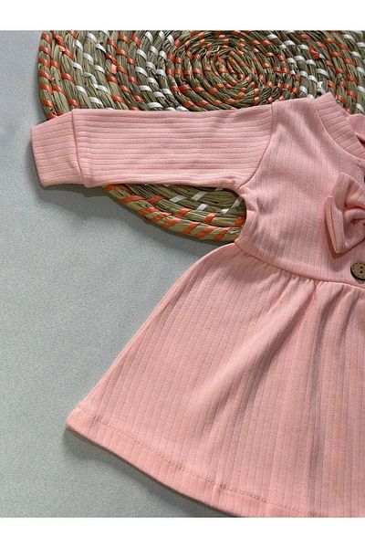 Burak Seasonal Baby Dress with Teddy Bear
