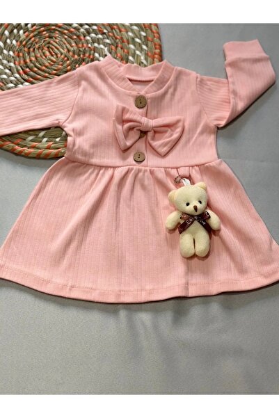 Burak Seasonal Baby Dress with Teddy Bear