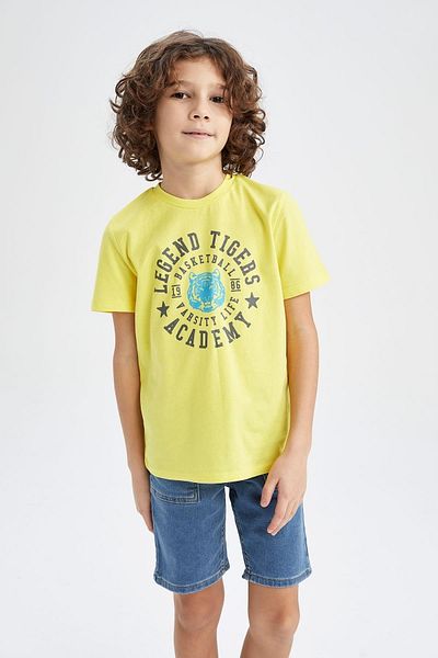 DeFacto Boy's Crew Neck Short Sleeve T-shirt Y6478a622hs