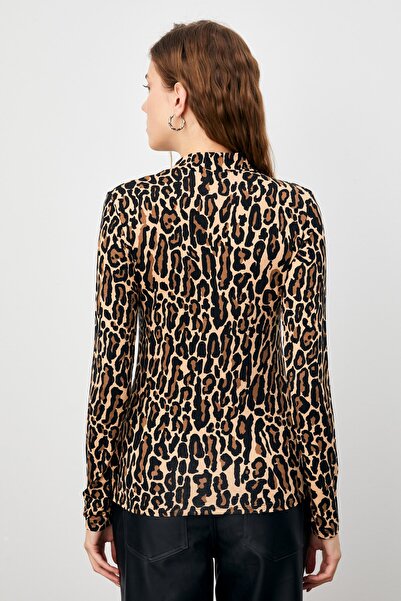 Bipantolon Women's Long Leopard Patterned Body