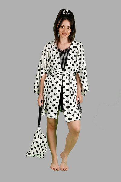 Kadınle Three Piece Pajama Set with Shorts
