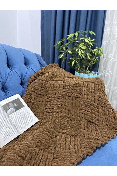 ÖRGÜCÜ DESİGN Puffy Baklava Desenli Bebek Battaniye