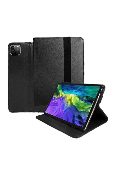 Microcase Ipad Pro 11'' M2 2022 2in1 Set Alfa Book Case Deri Standlı Kılıf + Bluetooth Klavye - Al81112