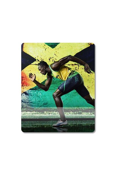Pixxa موديل لوحة ماوس مع مسند للمعصم من Usain Bolt - 2