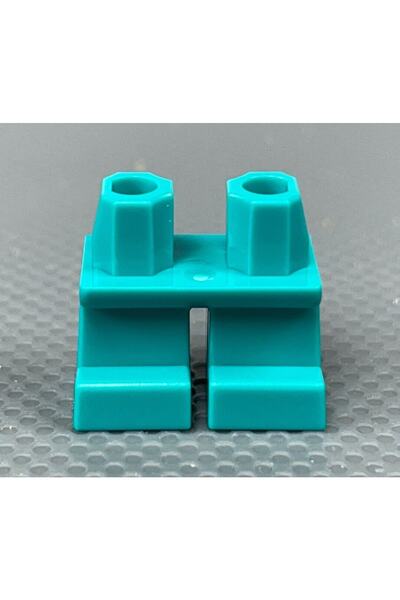LEGO إكسسوار أصلي مخصص Minifigure Minifigure أرجل قصيرة الساق لون واحد فيروزي...