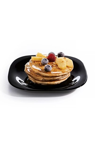 Luminarc Carine Temperli 12 Parça Yemek Takımı.siyah 6 Adet 27 Cm.servis Ve Siyah 6 Adet 21 Cm.yemek Tabağı.