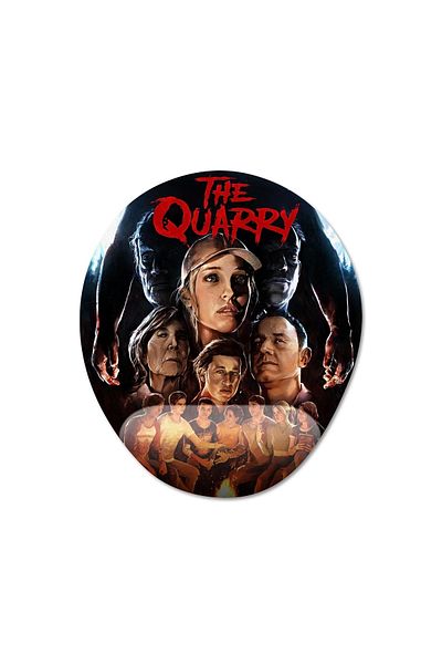 Pixxa موديل لوحة ماوس مدعومة للمعصم من The Quarry - بيضاوي واحد