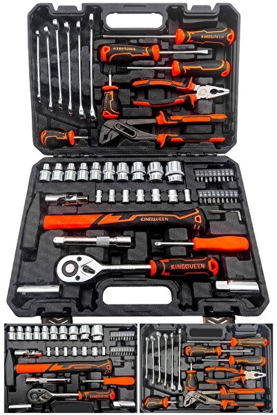 MOONSHOP 58 Parça Lokma Anahtar Takımı 1- 4 Ve 1- 2 El Aletleri Seti