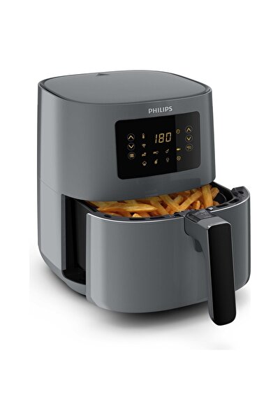 Philips Airfryer Fritöz, Nutriu Uzaktan Bağlantı, 5000 Serisi 7 Ön Ayar , 4 Litre , 1400 Wolt Gri
