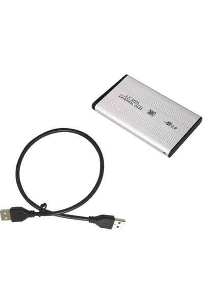 Alfais 4297 Usb 2.0 Sata Harici 2.5 Hdd Harddisk Kutusu Gümüş
