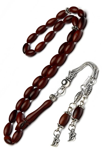 OTTOTESBİH Ανδρικό δώρο Ασημένια φούντα Κουκά Ροζάριο