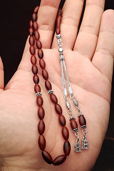 OTTOTESBİH Ανδρικό δώρο Ασημένια φούντα Κουκά Ροζάριο