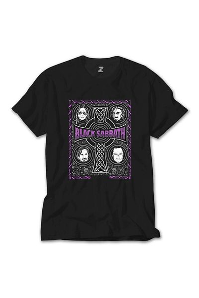Z zepplin Black Sabbath The Complete History Μαύρο T-Shirt