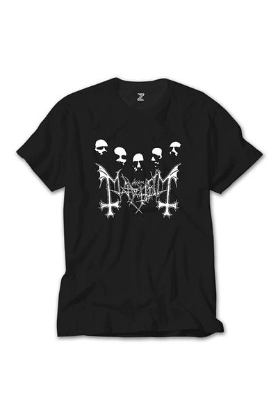 Z zepplin Tricou negru Mayhem Group Grimace