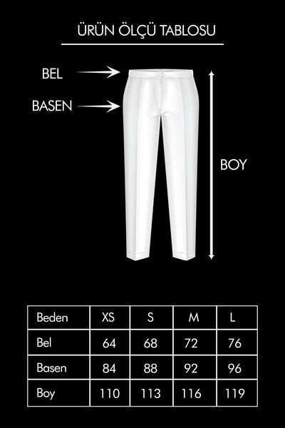 Ortaya Çık Navy Blue High Waist Crepe Fabric Palazzo Trousers