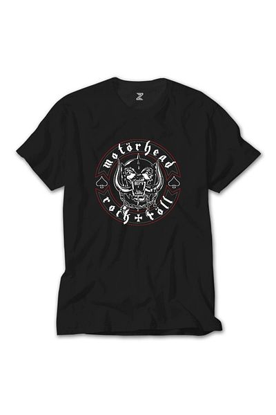 Z zepplin Tricou negru Motörhead Rock N Röll