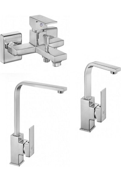 AR Melia 3-Piece Battery Set Swan (5 Pieces) Sink+Sink+Bathroom