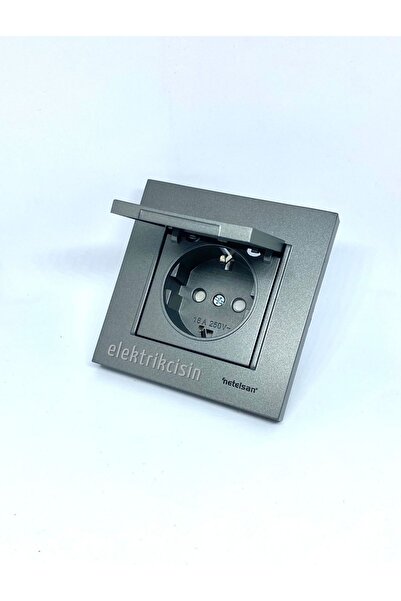 Netelsan مقبس مؤرض مغطى بالدخان من بيوبو (الإطار متضمن) 12 قطعة