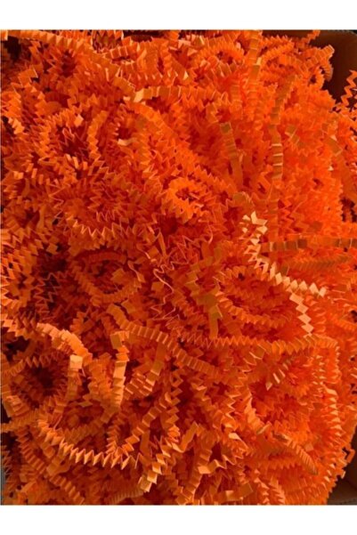 Enerji ambalaj Turuncu Kırpık Z Zigzag Pelur Kırpıntı Kağıt 1000 Gram Süs Dol...