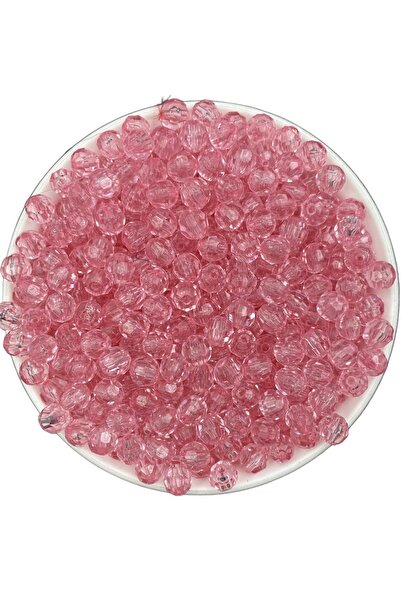 Hedef Bijuteri 50gr 8mm Pembe Renk Petek Model Akrilik Boncuk,takı,çanta Bonc...