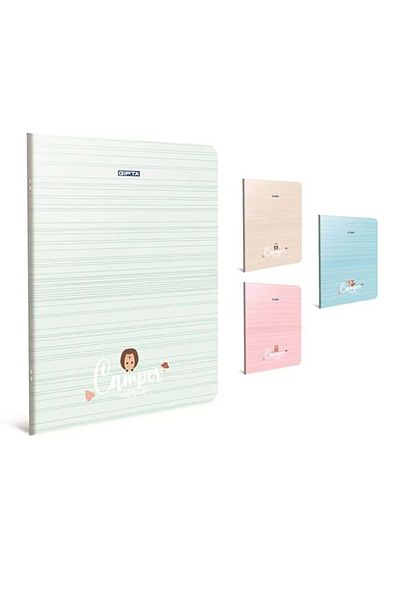 Gıpta Camper A4 Spiral Cardboard Cover Notebook 40yp Checkered4332