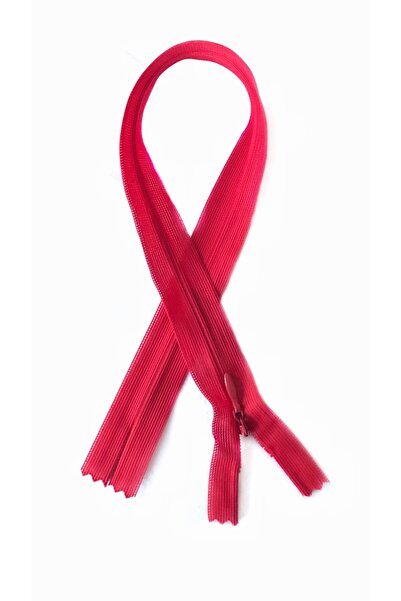 Ozpas Crveni skriveni zatvarač 40cm 5 komada
