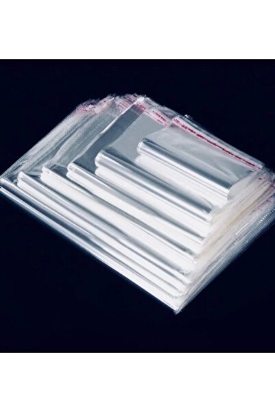 HZR ENDÜSTRİYEL AMBALAJ حقيبة جيلاتينية بشريط شفاف 15x20+5 - 100 قطعة