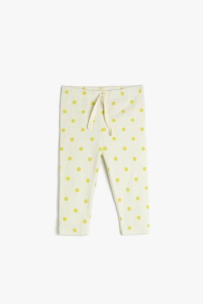 Koton Baby Girl Ribbed Polka Dot Tights 3smg40031ak