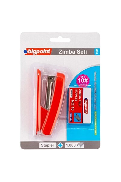 Bigpoint Zımba Makinesi Seti No:10 Kırmızı