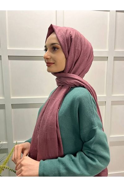 şehri şal Şehr-i Shawl Bamboo Shawl (CRUSH) Shawl 00715 Dried Rose