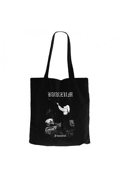 Z zepplin Burzum Filosofem Black Canvas Tote Bag