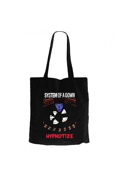 Z zepplin System Of A Down Hypnotize Black Canvas Tote Bag