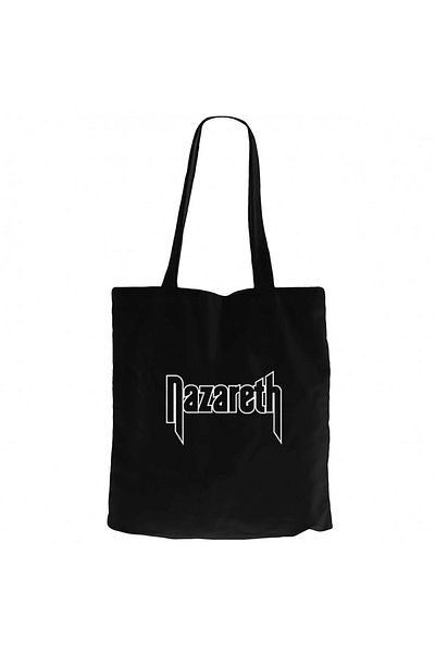 Z zepplin Geantă tote din pânză neagră cu logo Nazareth