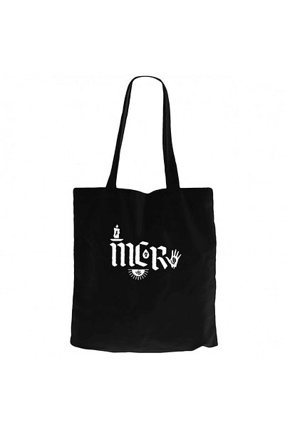 Z zepplin My Chemical Romance Eeturn Code Black Canvas Tote Bag