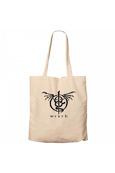 Z zepplin Lamb Of God Wrath Logo Κρεμ πάνινη τσάντα