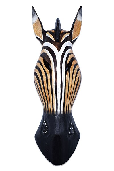 Zebra Head Mask 50 Cm Wooden Wall Object Mask Decorative Gift