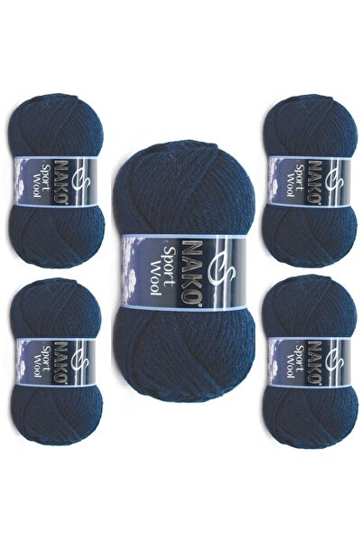 NAKO Ayzen Home Sport Wool El Örgü Ipi 100 Gr 5 Adet El Örgü Ipi