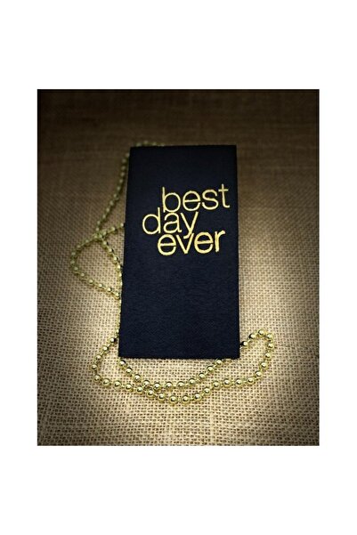 kidspartim منديل ذهبي مطلي باللون الأسود أفضل يوم على الإطلاق