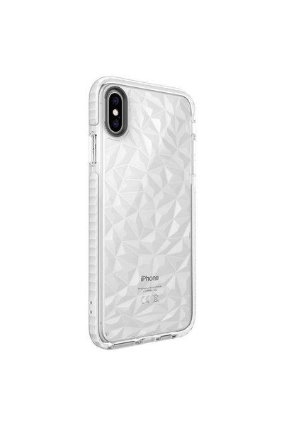 ZM STORE Apple iPhone XS Max 6.5 Case Pyramid Design Colorful Soft Silicone B...