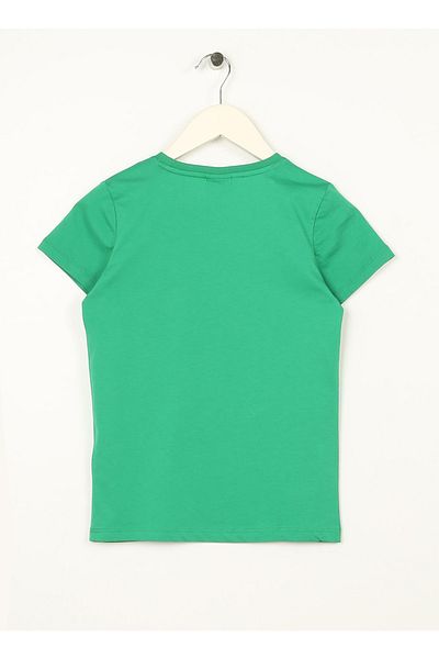 U.S. Polo Assn. Boys' Plain Green T-Shirt - Feraskıds