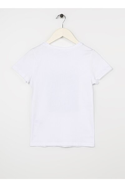 U.S. Polo Assn. Τυπωμένο λευκό μπλουζάκι για αγόρι Merpa