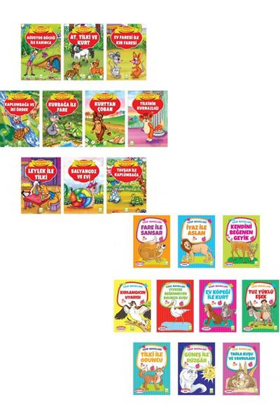 Ema Çocuk La Fontaine Masalları Ve Ezop Masalları Kitap Seti (20 Kitap)