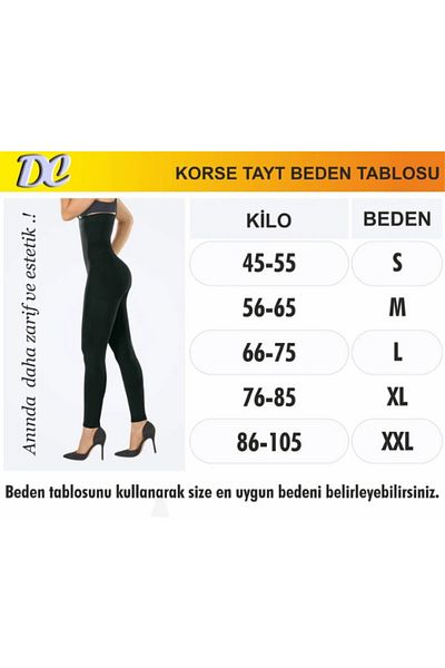 FF FİT FORM GİYİM Corset Leggings Extra High Waist Belly Basen and Leg Enhancer Extra